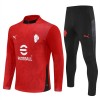 AC Milan Treningowa 2025-26 Czerwony Kvarts-Dragkedja