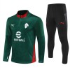AC Milan Treningowa 2025-26 Zielony Kvarts-Dragkedja