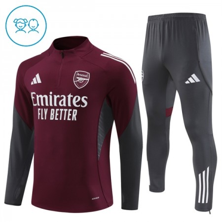Arsenal Dziecięcy Treningowa 2025-26 Czerwony Kvarts-Dragkedja