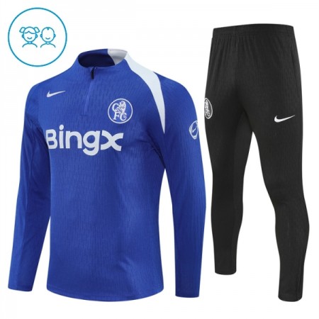 Chelsea Dziecięcy Treningowa 2025-26 Niebieski Kvarts-Dragkedja
