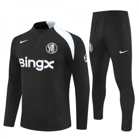 Chelsea Treningowa 2025-26 Czarny Kvarts-Dragkedja