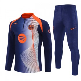 FC Barcelona Treningowa 2025-26 Niebieski Kvarts-Dragkedja