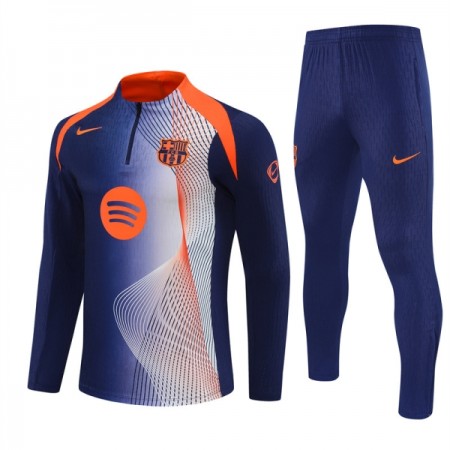 FC Barcelona Treningowa 2025-26 Niebieski Kvarts-Dragkedja
