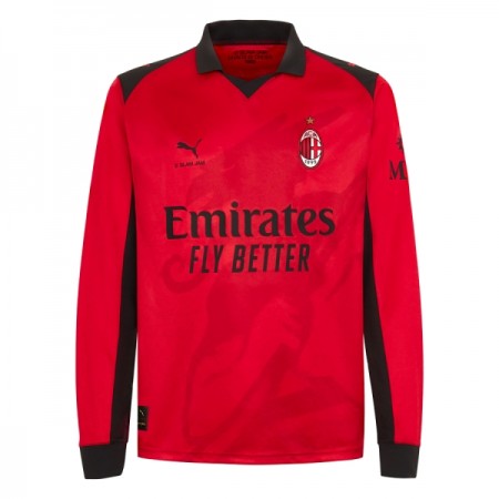 Koszulka AC Milan Czwarty 2025-26 Koszulki Piłkarskie Długi Rękaw