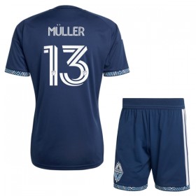Koszulka Vancouver Whitecaps Muller 13 Dziecięcy Wyjazdowe 2026 Koszulki Piłkarskie Krótki Rękaw