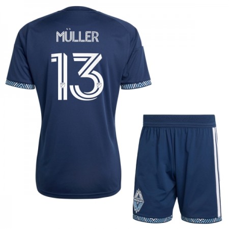 Koszulka Vancouver Whitecaps Muller 13 Dziecięcy Wyjazdowe 2026 Koszulki Piłkarskie Krótki Rękaw