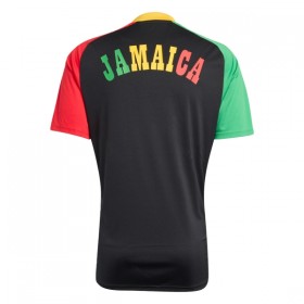Koszulka Jamaica Pre-Match MŚ 2026 Czarny Koszulki Piłkarskie Krótki Rękaw