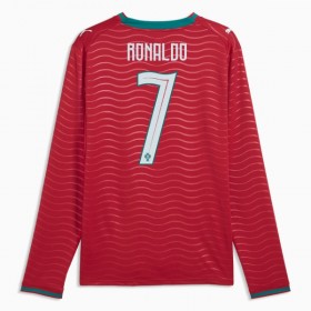 Koszulka Portugalia Ronaldo 7 Domowe MŚ 2026 Koszulki Piłkarskie Długi Rękaw