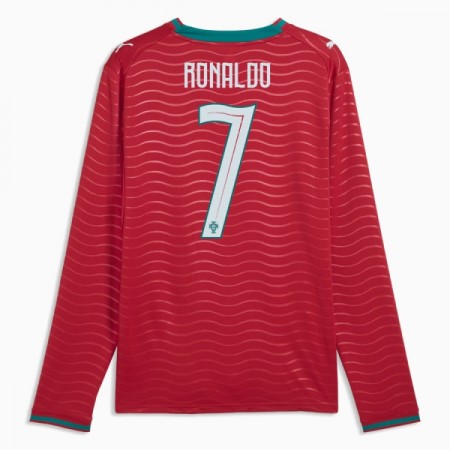 Koszulka Portugalia Ronaldo 7 Domowe MŚ 2026 Koszulki Piłkarskie Długi Rękaw