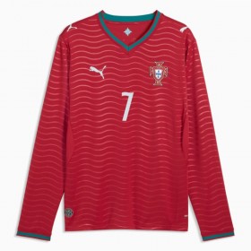 Koszulka Portugalia Ronaldo 7 Domowe MŚ 2026 Koszulki Piłkarskie Długi Rękaw