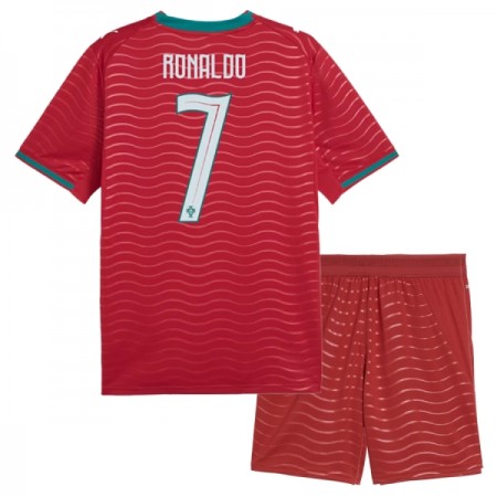 Koszulka Portugalia Ronaldo 7 Dziecięcy Domowe MŚ 2026 Koszulki Piłkarskie Krótki Rękaw