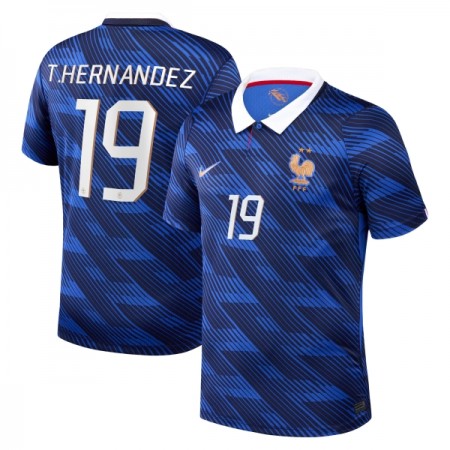 Koszulka Francja Theo Hernandez 19 Domowe MŚ 2026 Koszulki Piłkarskie Krótki Rękaw