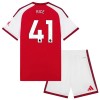 Koszulka Arsenal Rice 41 Dziecięcy Domowe 2026-27 Koszulki Piłkarskie Krótki Rękaw