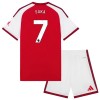 Koszulka Arsenal Saka 7 Dziecięcy Domowe 2026-27 Koszulki Piłkarskie Krótki Rękaw