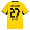 Koszulka Borussia Dortmund Adeyemi 27 Domowe 2026-27 Koszulki Piłkarskie Krótki Rękaw