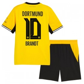 Koszulka Borussia Dortmund Brandt 10 Dziecięcy Domowe 2026-27 Koszulki Piłkarskie Krótki Rękaw