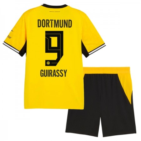 Koszulka Borussia Dortmund Guirassy 9 Dziecięcy Domowe 2026-27 Koszulki Piłkarskie Krótki Rękaw