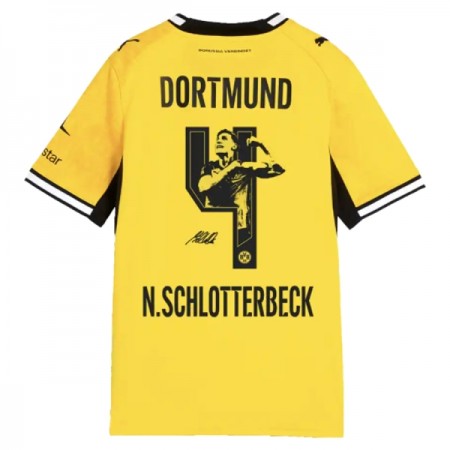 Koszulka Borussia Dortmund N. Schlotterbeck 4 Domowe 2026-27 Koszulki Piłkarskie Krótki Rękaw