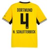Koszulka Borussia Dortmund N. Schlotterbeck 4 Domowe 2026-27 Koszulki Piłkarskie Krótki Rękaw