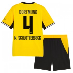 Koszulka Borussia Dortmund N. Schlotterbeck 4 Dziecięcy Domowe 2026-27 Koszulki Piłkarskie Krótki Rękaw