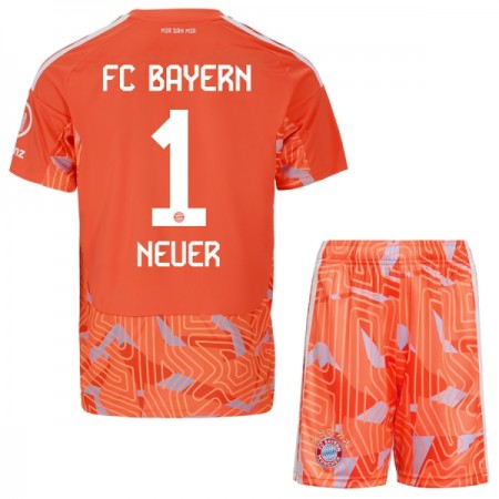 Koszulka FC Bayern Monachium Neuer 1 Bramkarska Dziecięcy Wyjazdowe 2026-27 Koszulki Piłkarskie Krótki Rękaw
