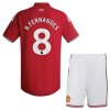 Koszulka Manchester United B. Fernandes 8 Dziecięcy Domowe 2026-27 Koszulki Piłkarskie Krótki Rękaw