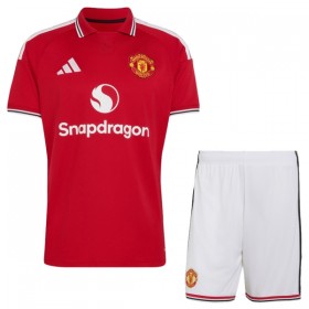 Koszulka Manchester United Dziecięcy Domowe 2026-27 Koszulki Piłkarskie Krótki Rękaw