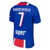 Koszulka Paris Saint-Germain Kvaratskhelia 7 Domowe 2026-27 Koszulki Piłkarskie Krótki Rękaw
