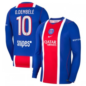 Koszulka Paris Saint-Germain O. Dembele 10 Domowe 2026-27 Koszulki Piłkarskie Długi Rękaw