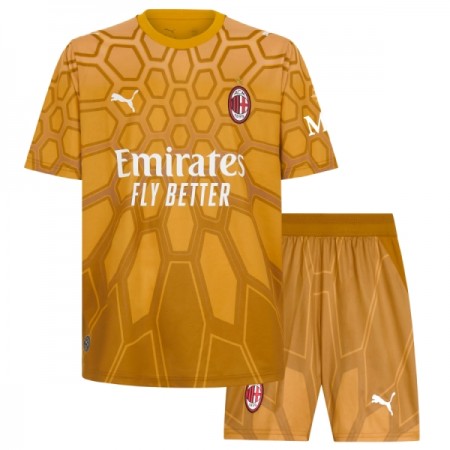 Koszulka AC Milan Bramkarska Dziecięcy Domowe 2026-27 Koszulki Piłkarskie Krótki Rękaw