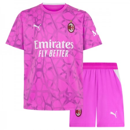 Koszulka AC Milan Bramkarska Dziecięcy Wyjazdowe 2026-27 Koszulki Piłkarskie Krótki Rękaw