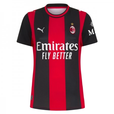 Koszulka AC Milan Damska Domowe 2026-27 Koszulki Piłkarskie Krótki Rękaw