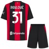 Koszulka AC Milan Pavlovic 31 Dziecięcy Domowe 2026-27 Koszulki Piłkarskie Krótki Rękaw