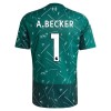 Koszulka Liverpool A. Becker 1 Bramkarska Domowe 2026-27 Zielony Koszulki Piłkarskie Krótki Rękaw