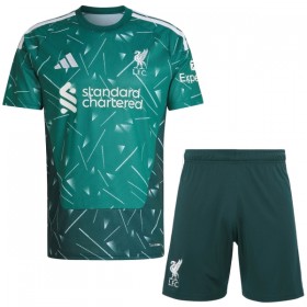 Koszulka Liverpool Bramkarska Dziecięcy Domowe 2026-27 Zielony Koszulki Piłkarskie Krótki Rękaw