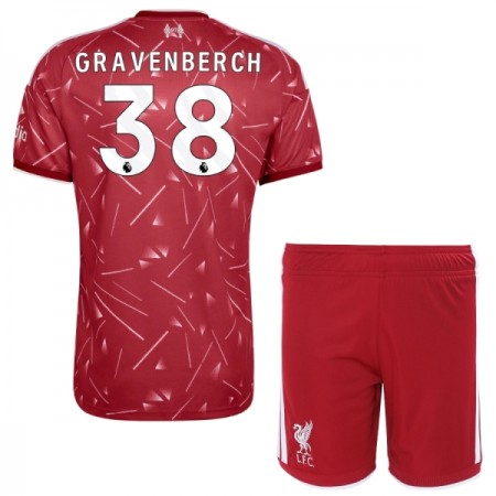 Koszulka Liverpool Gravenberch 38 Dziecięcy Domowe 2026-27 Koszulki Piłkarskie Krótki Rękaw
