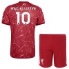Koszulka Liverpool Mac Allister 10 Dziecięcy Domowe 2026-27 Koszulki Piłkarskie Krótki Rękaw