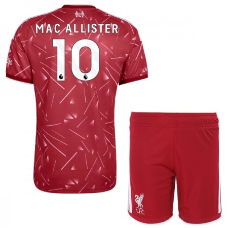 Koszulka Liverpool Mac Allister 10 Dziecięcy Domowe 2026-27 Koszulki Piłkarskie Krótki Rękaw