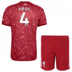 Koszulka Liverpool Virgil 4 Dziecięcy Domowe 2026-27 Koszulki Piłkarskie Krótki Rękaw