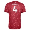 Koszulka Liverpool Virgil 4 Dziecięcy Domowe 2026-27 Koszulki Piłkarskie Krótki Rękaw