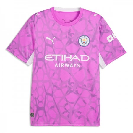 Koszulka Manchester City Bramkarska Wyjazdowe 2026-27 Różowy Koszulki Piłkarskie Krótki Rękaw