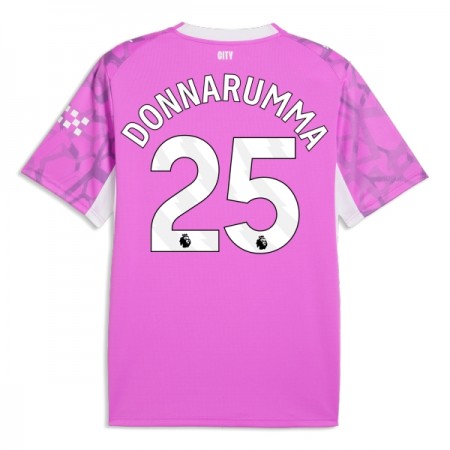 Koszulka Manchester City Donnarumma 25 Bramkarska Wyjazdowe 2026-27 Różowy Koszulki Piłkarskie Krótki Rękaw
