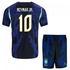 Koszulka Brazylia Neymar JR 10 Dziecięcy Wyjazdowe MŚ 2026 Koszulki Piłkarskie Krótki Rękaw