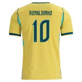 Koszulka Brazylia Ronaldinho 10 Domowe MŚ 2026 Koszulki Piłkarskie Krótki Rękaw