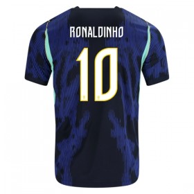 Koszulka Brazylia Ronaldinho 10 Wyjazdowe MŚ 2026 Koszulki Piłkarskie Krótki Rękaw