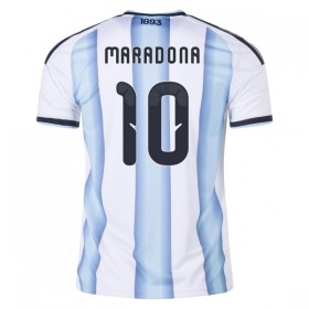 Koszulka Argentyna Maradona 10 Domowe MŚ 2026 Koszulki Piłkarskie Krótki Rękaw