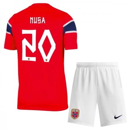 Koszulka Norwegia Nusa 20 Dziecięcy Domowe MŚ 2026 Koszulki Piłkarskie Krótki Rękaw Koszulka Norwegia Nusa 20 Dziecięcy Domowe MŚ 2026 Koszulki Piłkarskie Krótki Rękaw