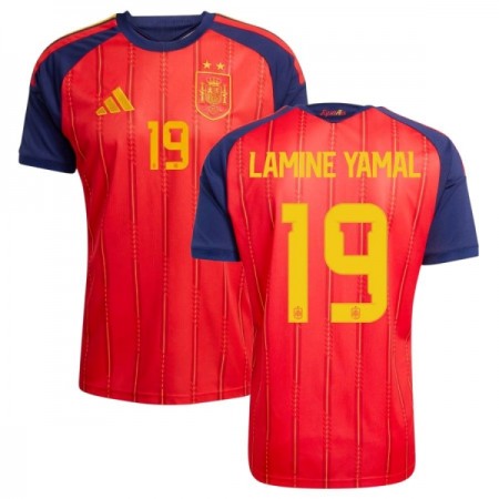 Koszulka Hiszpania 2 Stars Lamine Yamal 19 Domowe MŚ 2026 Koszulki Piłkarskie Krótki Rękaw Koszulka Hiszpania 2 Stars Lamine Yamal 19 Domowe MŚ 2026 Koszulki Piłkarskie Krótki Rękaw