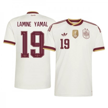 Koszulka Hiszpania 2 Stars Lamine Yamal 19 Wyjazdowe MŚ 2026 Koszulki Piłkarskie Krótki Rękaw