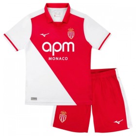 Koszulka AS Monaco Dziecięcy Domowe 2026-27 Koszulki Piłkarskie Krótki Rękaw